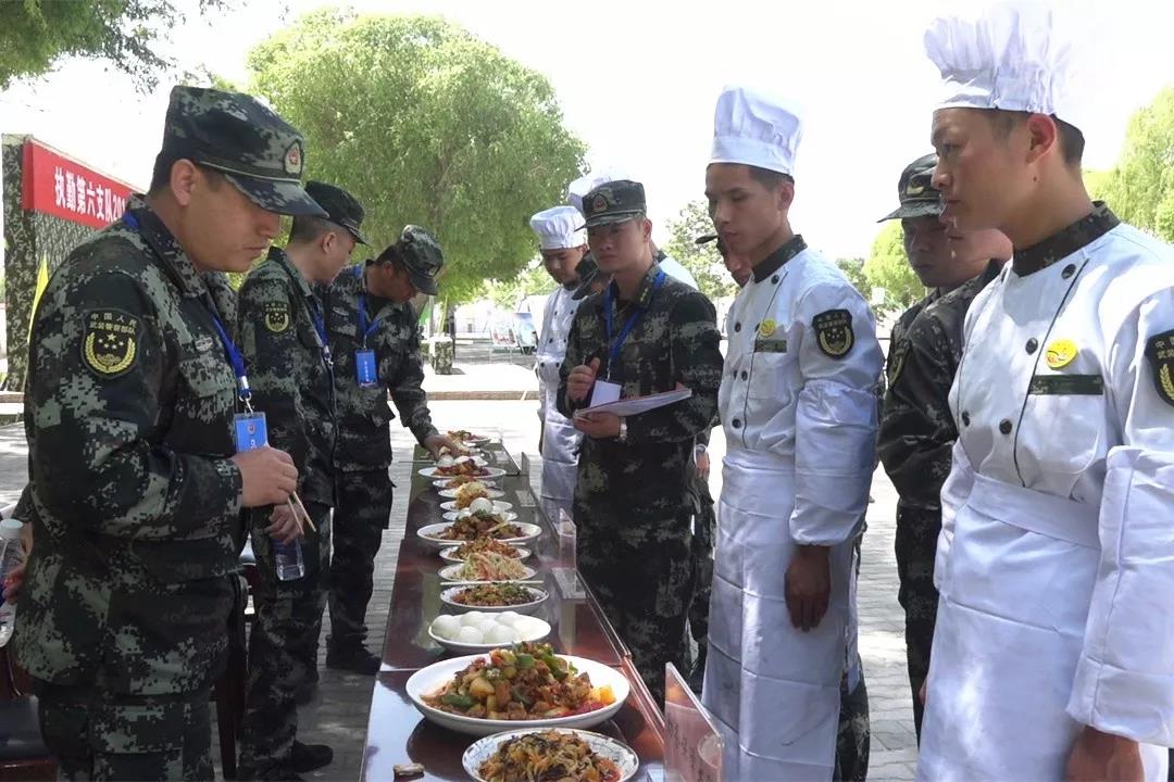 武警兵团总队某支队后勤专业兵比武竞赛举行