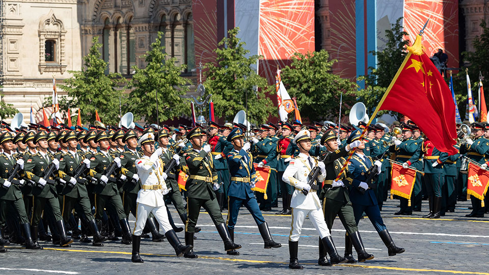 中国人民解放军仪仗方队参加俄罗斯胜利日阅兵