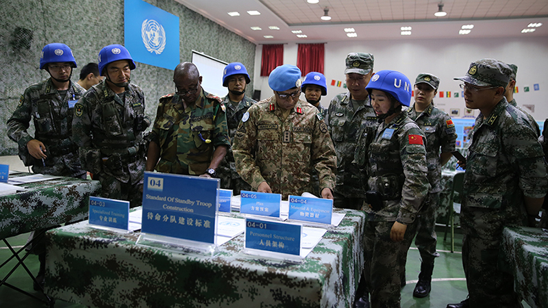 The United Nations Evaluation Team inspects and evaluates China's peacekeeping standby forces